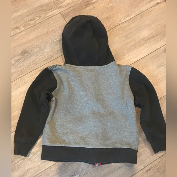 DC Hoodie Zip Up Kids Grey&Black - Picture 3 of 5